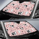 Cows Milk Product Pink Background Car Auto Sun Shades 172609 - YourCarButBetter