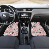 Cows Milk Product Pink Background Front And Back Car Mats 144730 - YourCarButBetter