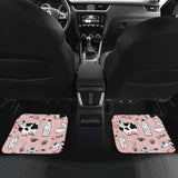 Cows Milk Product Pink Background Front And Back Car Mats 144730 - YourCarButBetter