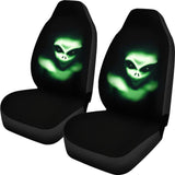 Creepy Green Alien Car Seat Covers 213101 - YourCarButBetter