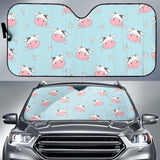 Cute Cow Flower Pattern Car Auto Sun Shades 172609 - YourCarButBetter