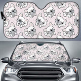 Cute French Bulldog Pattern Car Auto Sun Shades 172609 - YourCarButBetter