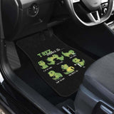 Cute Green T-Rex Dinosaur Carfloor Mats 154813 - YourCarButBetter