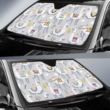 Cute Llama Alpaca Pattern Car Auto Sun Shades 103406 - YourCarButBetter