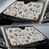 Cute Nautical Steering Wheel Anchor Pattern Car Auto Sun Shades 460402 - YourCarButBetter