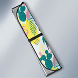 Cute Parrot Toucan Flamingo Cactus Exotic Leaves Pattern Car Auto Sun Shades 172609 - YourCarButBetter