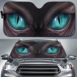 Cyan Dragon Eyes Car Auto Sun Shades 210401 - YourCarButBetter