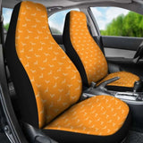 Dachshund Pattern Orange Car Seat Covers 092813 - YourCarButBetter