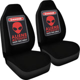 Danger Sign Aliens Activity Leave This Area Car Seat Covers Custom 1 212903 - YourCarButBetter