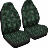 Dark Green And White Plaid Tartan Scottish Car Seat Covers 161012 - YourCarButBetter