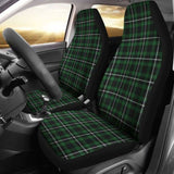 Dark Green And White Plaid Tartan Scottish Car Seat Covers 161012 - YourCarButBetter