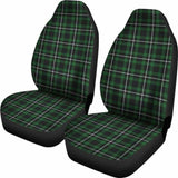 Dark Green And White Plaid Tartan Scottish Car Seat Covers 161012 - YourCarButBetter
