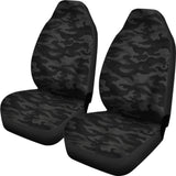 Dark Grey Camouflage Car Seat Covers 112608 - YourCarButBetter