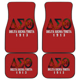 Delta Sigma Theta Sorority Red Black Amazing Car Floor Mats 211606 - YourCarButBetter