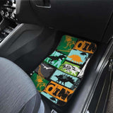 Dinosaurs Print Pattern Front And Back Car Mats 154813 - YourCarButBetter
