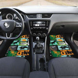Dinosaurs Print Pattern Front And Back Car Mats 154813 - YourCarButBetter