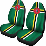 Dominica Flag Car Seat Covers 092813 - YourCarButBetter