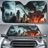 Dragon Attack Art Sun Shade amazing best gift ideas 172609 - YourCarButBetter