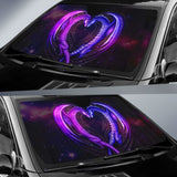 Dragon Love Mystical Car Sun Shades Amazing Gift 210101 - YourCarButBetter