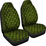 Dragon Scales Car Seat Covers Green Fantasy Mythology 103709 - YourCarButBetter