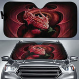 Dragon With Rose Mystical Car Sun Shades Amazing Gift 210101 - YourCarButBetter