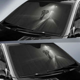 Elephant Night Dark Background Highway Black Hd Car Sun Shade 104020 - YourCarButBetter