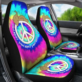 Elephant Peace Tie Dye Car Seat Covers 202820 - YourCarButBetter