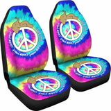 Elephant Peace Tie Dye Car Seat Covers 202820 - YourCarButBetter