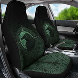 Ethnic Odin Raven Green Car Seat Covers 144909 - YourCarButBetter