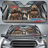 Family Bear Drink Bear Natural Light Car Sun Shade Funny 460402 - YourCarButBetter