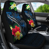 Fiji Car Seat Cover - Fiji Turtle Hibiscus Plumeria Coat Of Arm - Car Seat Cover Awesome 091114 - YourCarButBetter