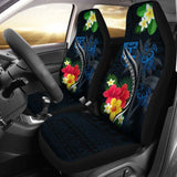 Fiji Car Seat Cover - Fiji Turtle Hibiscus Plumeria Coat Of Arm - Car Seat Cover Awesome 091114 - YourCarButBetter