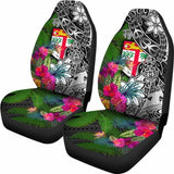 Fiji Car Seat Covers - Turtle Plumeria Banana Leaf - Amazing 091114 - YourCarButBetter