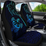 Fiji Islands Tapa Turtle Blue Car Seat Covers 091114 - YourCarButBetter
