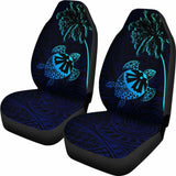 Fiji Islands Tapa Turtle Blue Car Seat Covers 091114 - YourCarButBetter