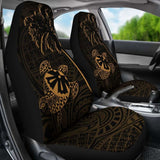Fiji Islands Tapa Turtle Gold Car Seat Covers 091114 - YourCarButBetter