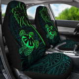 Fiji Islands Tapa Turtle Green Car Seat Covers 091114 - YourCarButBetter