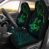 Fiji Islands Tapa Turtle Green Car Seat Covers 091114 - YourCarButBetter