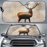 Fire Deer Forest Car Auto Sun Shades 172609 - YourCarButBetter