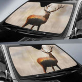 Fire Deer Forest Car Auto Sun Shades 172609 - YourCarButBetter