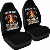Fire Disappear What’s Your Super Power Car Seat Covers 101211 - YourCarButBetter
