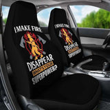 Fire Disappear What’s Your Super Power Car Seat Covers 101211 - YourCarButBetter