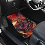 Fire Dragon Fighting Car Floor Mats 211502 - YourCarButBetter