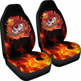 Fire Fighter Skull Car Seat Covers 101211 - YourCarButBetter