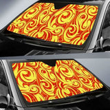 Fire Flame Design Pattern Car Auto Sun Shades 085424 - YourCarButBetter