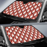 Fire Flame Symbol Design Pattern Car Auto Sun Shades 085424 - YourCarButBetter