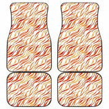 Fire Flame Watercolor Pattern Front And Back Car Mats 181703 - YourCarButBetter