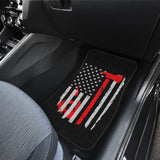 Firefighter American Flag Car Floor Mats Gift 212304 - YourCarButBetter