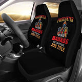 Firefighter Because Official Job Title Car Seat Covers 101211 - YourCarButBetter