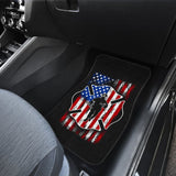 Firefighter Car Floor Mats Custom American Flag 212304 - YourCarButBetter